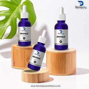 Suero facial líquido OBM Mandelic Peel, superventas, aprobado por la CE, cuidado de la piel, blanqueamiento, acné e hiperpigmentación, eliminación de arrugas, 30ml - Product Image 3