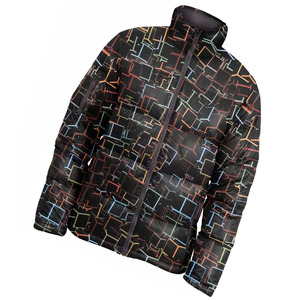 Winter Coat Warm Thicken Coat Puffer Jacket for Man <b>Slim</b> Fit Zip Front Puffer Jacket With Sublimation Printed Design - Product Image 6