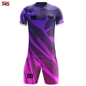 Customized Soccer Uniform Set Sublimation Football Jersey Custom Design Embroidery Team Logo Economical Training Kit Club Use - Product Image 4