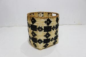 Cesta de bambú tejida a mano de Artex Dong Thap Factory, Juego de 3 colores de mezcla de fondo cuadrado superior redondo para decoración de almacenamiento en el hogar - Product Image 5