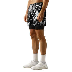 Gran oferta Oem Odm sublimado Judo No Gii Bjj Shorts hombres gimnasio Mma No Logo 2 en 1 pantalones cortos hombres Dropshipping entrenamiento playa pantalones cortos - Product Image 6