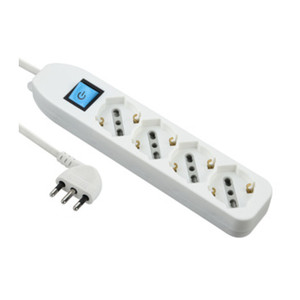 Multipresa 4 Prese Bipasso/Schuko + Interruttore Bianco Figura 8 - Product Image 1