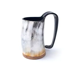 喇叭手工喇叭复古小玻璃杯中世纪大酒杯维京饮料牛角杯用于冷藏派对功能