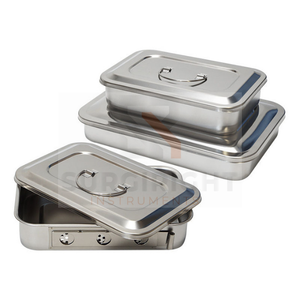 ถาดเครื่องมือทันตกรรมสแตนเลสถาดเครื่องมือ hollowware แหล่งจ่ายไฟด้วยตนเองวัสดุพลาสติกเครื่องมือ surgiright - Product Image 6