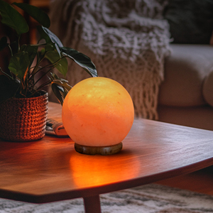 Nueva lámpara de mesa de sal de forma redonda, lámpara de noche para dormitorio, lámpara de noche decorativa a precio barato - Product Image 2