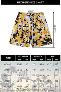 Shorts de sport en maille imprimée de haute qualité pour l'été, avec logo personnalisé, couture de 5 pouces, respirants, sublimation, taille élastique, séchage rapide pour hommes - Product Image 6