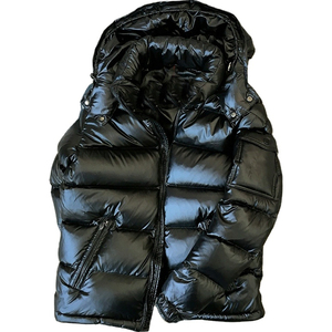 Diseño OEM al por mayor hombres chaqueta Puffer ropa de calle de alta calidad Puff acolchado Zip Up Puffer chaquetas para hombres y mujeres OEM - Product Image 1