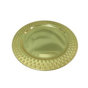 Plato Decorativo Hecho a Mano para Servir Alimentos, para Bodas, Fiestas, Catering, Decoración de Mesa, Plato de Metal, Plato Decorativo con Diseño de Diamantes - Product Image 5