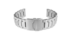 Correa de Reloj Inteligente GD476 Unisex de Acero Inoxidable Plateado, Transpirable, Resistente al Agua, con Logotipo Personalizado, Ligera y Suave, de 20-22 mm, Accesorios para Relojes Inteligentes - Product Image 3