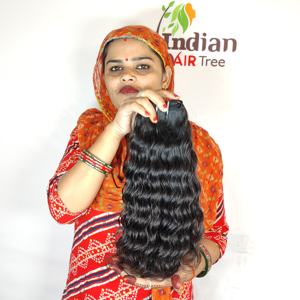 ราคาขายส่งปี 2026 ผมแท้จากอินเดียแบบเป็นมัด  แบบเรมี่  ไม่ผ่านการแปรรูป  คุณภาพธรรมชาติ  จัดเรียงเกล็ดผม  ต่อผมคุณภาพเยี่ยม - Product Image 2