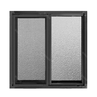 Fenêtre coulissante en aluminium à trois rails avec moustiquaire de sécurité, moderne, écoénergétique et résistante aux intempéries, pour salle de bain et cuisine
