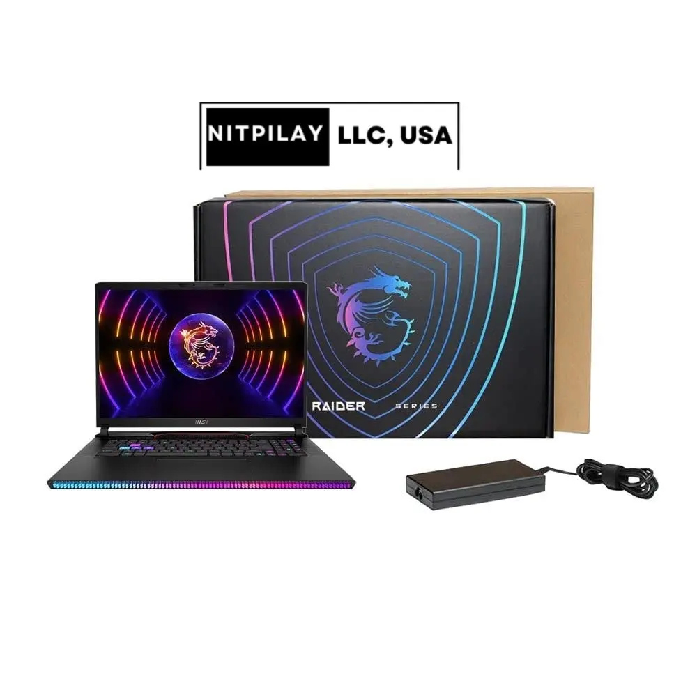 NITPILAY LLC 2023 NEW LISTING FOR GENUINE MSl 17 RA!DERS GE78HX 32GB 1TB GAMERS LAPTOP FOR SALE