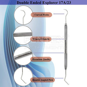 Explorer #5 Herramienta dental de acero inoxidable para el cuidado de la higiene bucal de doble punta - Product Image 2