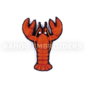 Personnalisable 3D Soie Brodé Croack Design Insigne Émail Coudre-Sur Tissu Feutre Métal Nom Étiquette avec Logo Personnalisé pour Sacs - Product Image 1