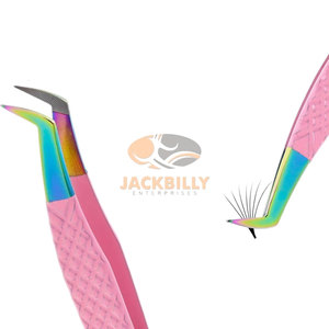 Mới Sợi Mẹo Lash Nhíp Cho Lông Mi Mở Rộng-Chuyên Nghiệp Lash Công Nghệ Nguồn Cung Cấp Phải Có-Khối Lượng Khởi Động Màu Hồng Cầu Vồng Bộ - Product Image 2