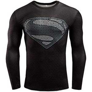 Haute qualité personnalisé hommes Compression Rash Guard à manches longues BJJ formation hauts t-shirt Gym MMA - Product Image 3