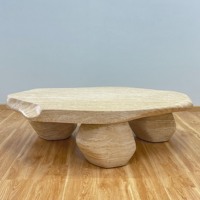 Table basse décorative en béton pour l'extérieur bon marché en gros Emballage de marque privée de meubles en ciment léger disponible