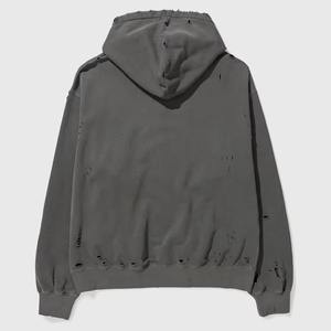 Streetwear lourd de haute qualité lavage à l'acide sweats à capuche pour hommes sur mesure Vintage en détresse sweats en coton lavé - Product Image 4