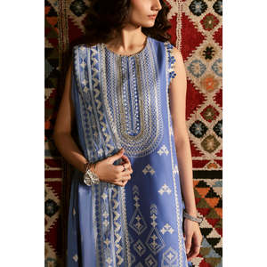 Ensemble de 3 pièces pour femmes, costume en tissu brodé avec dupatta en mousseline brodée KD-62003 - Product Image 3