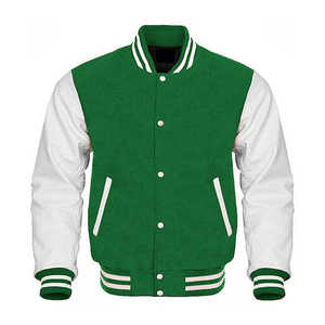 Chaqueta Universitaria Naranja y Blanca para Hombre, Chaqueta Bomber Estilo Universitario, Ropa de Calle Moderna, Chaqueta de Moda Cálida para Invierno, Servicio OEM - Product Image 2