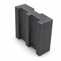 Bloc réfractaire en forme de E, meuble de four de forme spéciale, haute température, pour support de revêtement de four