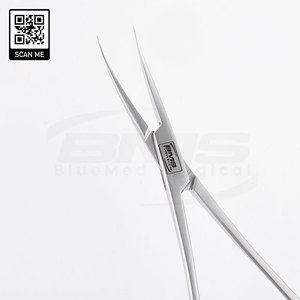 Forceps de vasectomie manuels de qualité supérieure, pointes aiguisées, courbés, en acier inoxydable, sans scalpel, forceps de dissection NSV, 14,5 cm, ISO13485 - Product Image 4