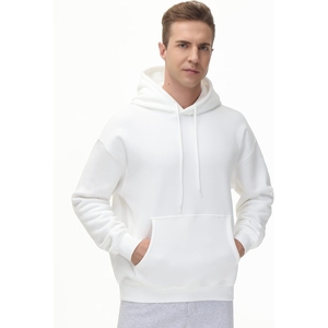 Top Quality 100% Cotton <b>Pullover</b> <b>Men</b> Hoodies Sweatshirts Streetwear Heavyweight Puff Printing Hoodie - Product Image 5