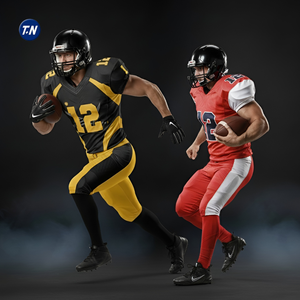 Ultimate Durability Printed Custom American Football Jersey Set 3D Pattern 100% Polyester Quick Dry Breathable Plus Size <b>Men</b> - Product Image 1