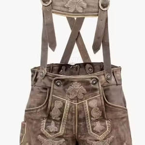 New Arrival High Quality Leather <b>Lederhosen</b> <b>Women</b> Custom Bavarian <b>Lederhosen</b> 2025 Custom Colour - Product Image 3
