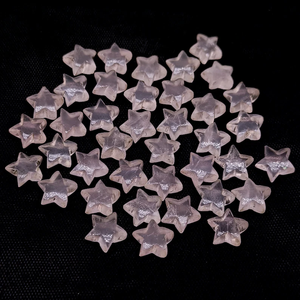 Piedra preciosa en forma de estrella tallada a mano suave de cuarzo rosa Natural para joyería 10mm tallado de cuarzo rosa cuentas de piedras preciosas sueltas al por mayor - Product Image 5