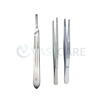 Juego de Instrumentos Quirúrgicos para Castración, 28 Piezas, Kit Básico de Esterilización Veterinaria General y Mayor, Herramientas Menores, Acero Inoxidable Alemán
