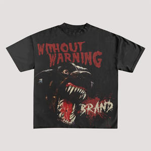 Camisetas recortadas de algodón 100% personalizadas para hombres con ropa de calle, camiseta de hip-hop y aspecto rasgado desgastado - Product Image 6