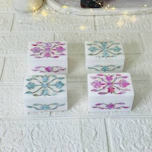 Luxury New Premium Quality Marble Inlay Mother of Pearl Jewelry <b>Box</b> Premium Quality MOP <b>Box</b> for Wedding Gifts Decoration - Product Image 1