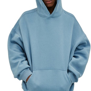 2026 Custom Heavyweight Oversize Cotton Street <b>Hoodie</b> for <b>Men</b> Drop Shoulder Pullover with Printed Pattern High Quality Clothing - Product Image 5