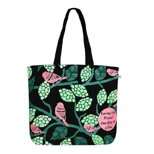 Venta al por mayor de logotipo de impresión personalizado barato reutilizable de compras 100% algodón orgánico correa ajustable mano con cremallera tiene bolsa certificada - Product Image 2