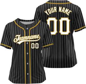 Maillot de baseball personnalisé OEM tissu léger avec nom et numéro d'équipe, parfait pour les clubs et les événements. - Product Image 2