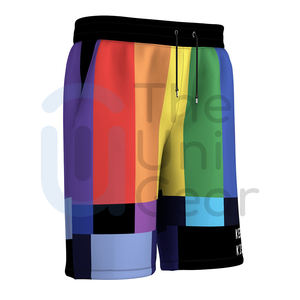 Pantalones cortos de cintura media para hombre de tamaño personalizado, nuevo estilo, informal, patrón sólido en color personalizado, logotipo frontal transpirable, venta en línea, Pakistán - Product Image 1