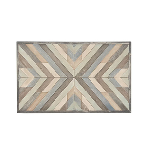 Haute qualité multicolore sud-ouest Chevron bois mur Art en gros fournitures en vrac décoratif maison bols à prix raisonnable - Product Image 1