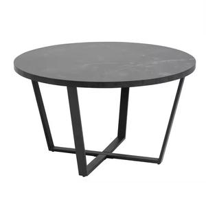 <b>Cheap</b> Living Room Golden Legs X-Base Metal <b>Frame</b> Round Marble Top Modern Coffee Side Table Furniture for Sale - Product Image 5