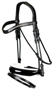 BRIDE BREVET BLANC REMBOURRÉ CUIR ROULÉ - Product Image 2