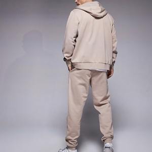 Nueva ropa informal cómoda y elegante con cremallera logotipo bordado personalizado para hombre chándal streatwear sudadera y pantalones de chándal para hombre - Product Image 2