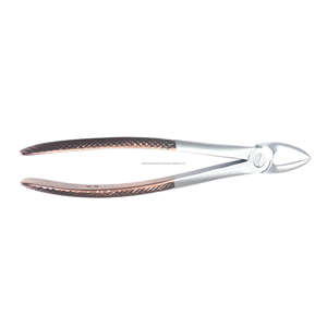 Fórceps de extracción dental con revestimiento de oro rosa medio Fig 2 laterales superiores y caninos instrumento quirúrgico de extracción de dientes - Product Image 6