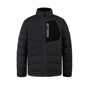 Blouson matelassé pour la mode d'hiver, blouson matelassé pour homme, taille plus, col montant, veste à capuche avec design et couleur personnalisés - Product Image 5