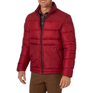 Men's Puffer Jacket Canvas Stand Front Warm Lightweight Quilted Hooded Stylish Waterproof Windproof <b>Thermal</b> Comfortable Durable - Product Image 5