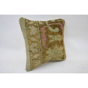 หมอนผ้าขนแกะสีเบจถักลายแคนธา12X12นิ้วหมอนอิงตกแต่งทอปักสี่เหลี่ยมวินเทจพิมพ์ลายพื้นเครื่องนอนแบบพกพา - Product Image 2