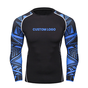 Protector de erupción de manga larga MMA impreso personalizado de alta calidad para hombres transpirable mejor Material Fight Wear - Product Image 1