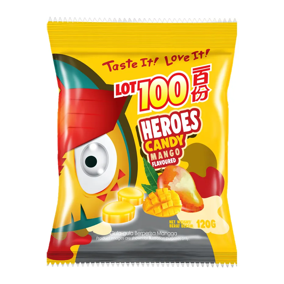 Los 100 Heroes Candy-Mango-Geschmack Süß 120g x 10x4