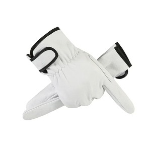 ถุงมือทำงานผู้ชายถุงมือช่างหนังวัวนิ่มสำหรับขับรถล่าสัตว์งานเชื่อมสวนในฟาร์มถุงมือป้องกันความปลอดภัย - Product Image 6