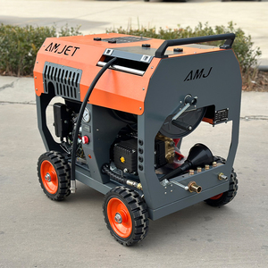 Limpiador de alcantarillado de gasolina 2610psi 45lpm para tuberías de hasta 400mm Lavadora a presión activada eléctricamente para desbloqueo de tuberías Lodo Remo - Product Image 4
