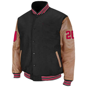 Chaqueta de béisbol de lana personalizada para hombre, novedad de 2024, talla XL, chaqueta universitaria con capucha en blanco Letterman para invierno, venta al por mayor - Product Image 2